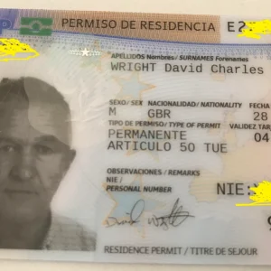Spanish Permanent Residence Card
