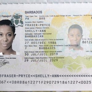 Fake Barbados Passport