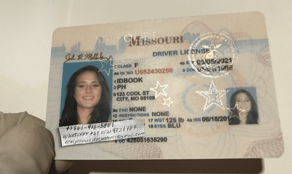 Buy Missouri Driver License and ID Card Missouri Driver License