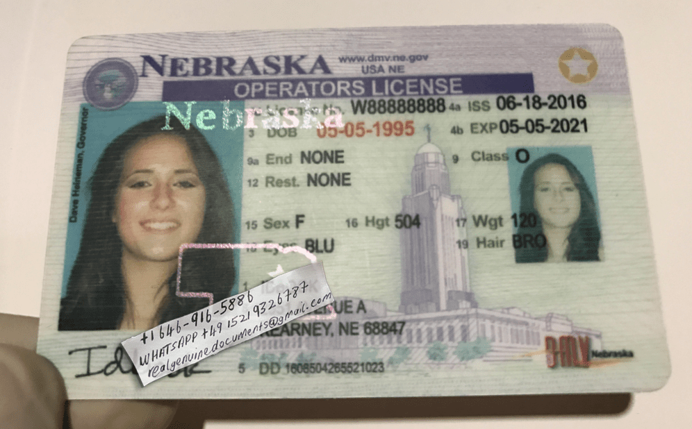 Buy Nebraska Driver License and ID Card Nebraska Driver License