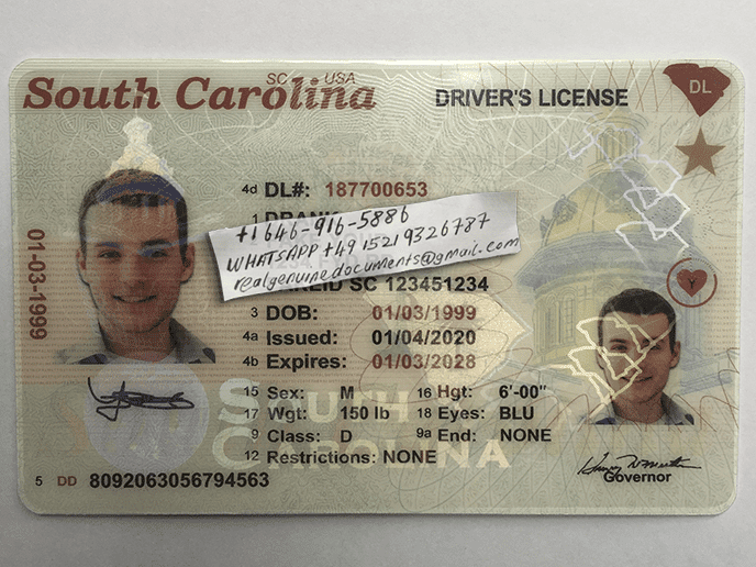 Buy South Carolina Driver License and ID Card South Carolina Driver License