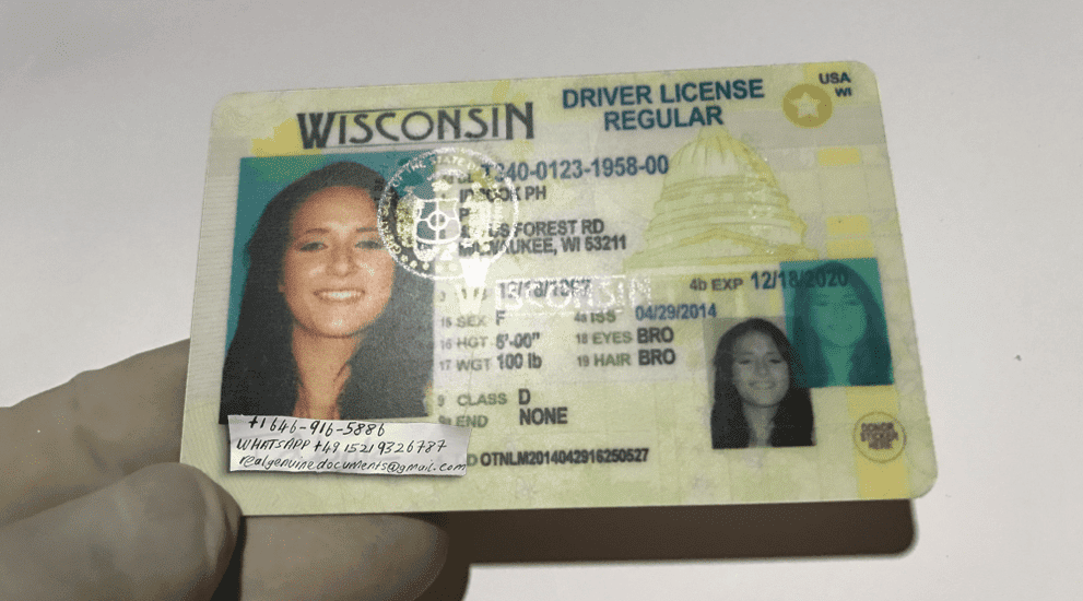 Buy Wisconsin Driver License and ID Card Wisconsin Driver License and ID Card