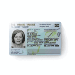 irish passport card